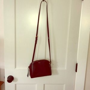 Ralph Lauren Merlot patent leather bag